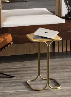 Măsuță de cafea SHB-001-C, Aur, 30x52x30 cm