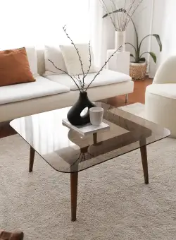 Masuta de cafea Smart, Bronz, 80x40x80 cm