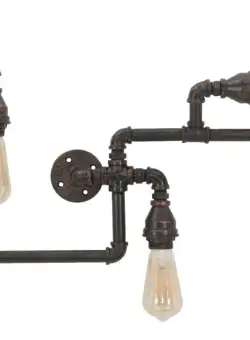 Mauro Ferretti Lampa de perete MANHATTAN cu 5 lumini CM 100X8X34