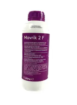 Mavrik 2F 1 L, insecticid de contact, Adama, persistenta pana la 21 zile, rezistent la ploaie (capsun, cartof, castraveti, ceapa, floarea soarelui, grau, orz, mar, piersic, prun, rapita, tomate, varza)