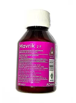 Mavrik 2F 100 ml, insecticid de contact, Adama, persistenta pana la 21 zile, rezistent la ploaie (capsun, cartof, castraveti, ceapa, floarea soarelui, grau, orz, mar, piersic, prun, rapita, tomate, varza)