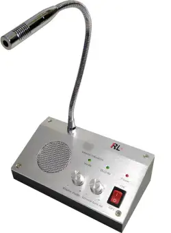 Microfon tip interfon de ghiseu pentru casierii banca