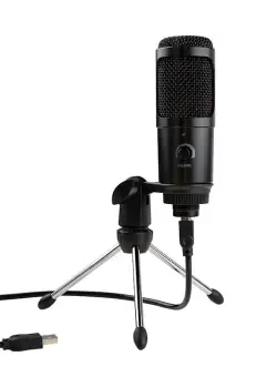 Microfon USB Techstar®, Plug And Play, Condensator pentru Jocuri pe Calculator, Inregistrare si Youtube