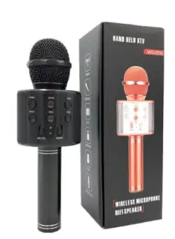 Microfon wireless pentru karaoke, cu bluetooth