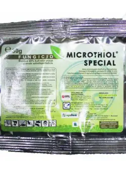 Microthiol Special 30 gr fungicid de contact pe baza de Sulf, UPL, fainare (castraveti, mar, cereale paioase, piersic, coacaz, silvicultura, vita de vie)