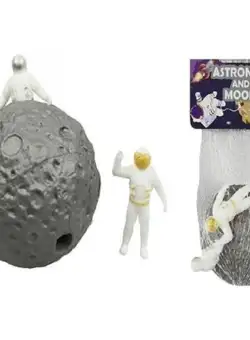 Mingiuta elastica - Astronaut si luna