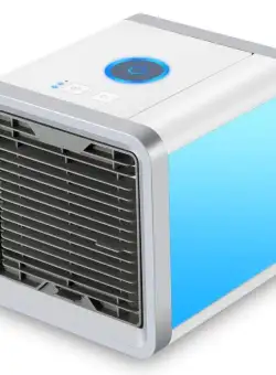 Mini aparat portabil pentru racit aerul, alimentare USB, lumina ambientala