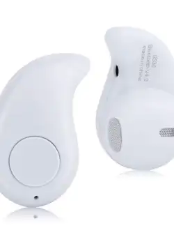 Mini casca Bluetooth MRG invizibila Handsfree Alb A2DP C279