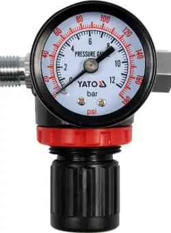 Mini filtru YATO, regulator de presiune, cu manometru