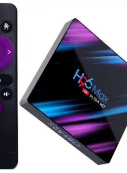 Mini PC TV Box H96 Max, Android 9.0, UltraHD 4K, 60fps, 4GB RAM, 32GB ROM, 5G WiFi, Bluetooth 4.1, Cu IPTV