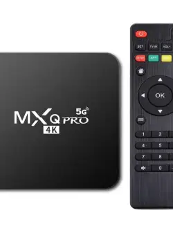 Mini PC TV Box Techstar® MXQ PRO UltraHD 4K, TV BoxQuad-Core 64 Bit 4GB RAM, 64GB ROM, 5G Wireless, Ethernet, Android 10.1