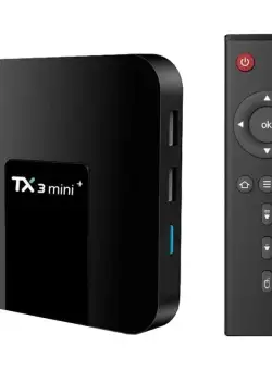 Mini PC Tv Box Techstar® TX3 Mini+, Procesor Quad Core Amlogic S905X2, Android 11, UHD 4K, 4GB RAM, 32GB ROM, WiFi DualBand, Telecomanda