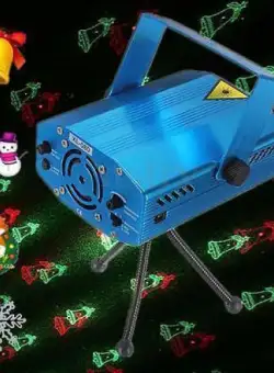 Mini proiector laser cu 5 proiectii pentru Craciun