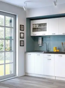 Mobila bucatarie Praty alb 200 l/195 h/47 cm