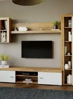 Mobila sufragerie - Living Milan C1 Stejar