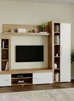 Mobila sufragerie - Living Milan C4 Stejar