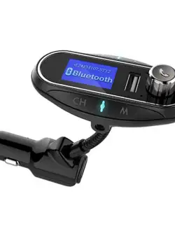 Modulator FM Auto Transmitator T12 Hands Free cu Bluetooth 3.0, Aux, Dual USB, Car Kit Mp3 Player