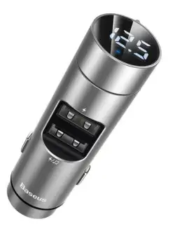 Modulator FM Premium Baseus, Dual USB, Fast Charger, Bluetooth 5, FLAC Looseless Audio, Surround, Transmitator