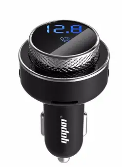 Modulator FM Techstar® GC16 NEGRU Quick Charge, Bluetooth, USB, Micro SD, Transmitator 