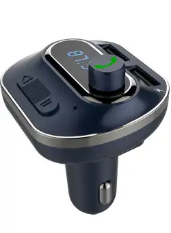 Modulator FM Techstar® T19A, Wireless, Bluetooth 4.2, Microfon Integrat, FM Transmitator, Voltaj Baterie, USB, Slot MicroSD, AUX