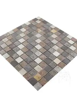 Mozaic Ardezie Flexibila SKIN Multicolora, 2 x 2 cm