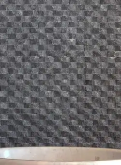 Mozaic Marmura Black Oval Scapitata, 1.8 x 5 cm