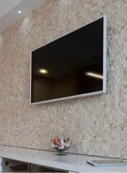 Mozaic Travertin Classic 3D Scapitat, 2.5 x 2.5 cm