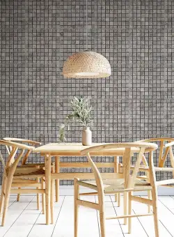 Mozaic Travertin Silver Periat, 3 x 3 cm