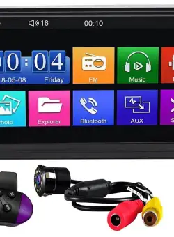 MP5 Player Techstar® 7035, 2DIN, Camera Marsarier, Ecran HD Touch 7 inch, Comenzi Volan, Telecomanda, MirrorLink, Bluetooth 4.2