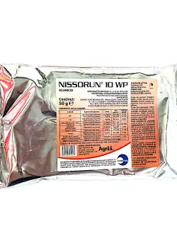 Nissorun 10WP 50 gr, acaricid sistemic SumiAgro, combate paianjenii (actiune ovicida, larvicida, nimfocida in cultura de vita de vie, ardei, cais, capsun, castraveti, cires, dovleac, mar, par, pepeni, piersic, prun, tomate)
