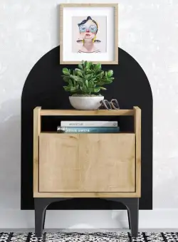 Noptiera Lulu cu Sertar, Stejar, 40 X 50 X 35 Cm