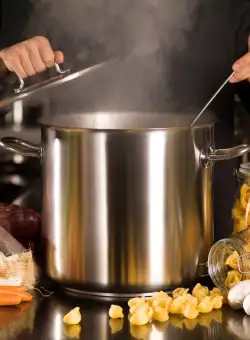 Oala adanca fara capac inox Pujadas 34 L 35 x 35 cm