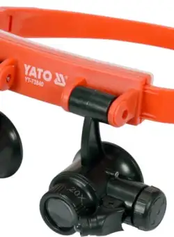Ochelari YATO, cu lupa si led, ABS, 4.5V, 10x 15x 20x 25x