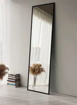 Oglinda Cheval Coolaina, Negru, 50x170x60 cm