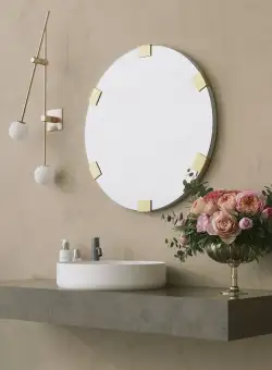 Oglinda decorativa Chakra Mirror - Gold, Aur, 2x60x60 cm