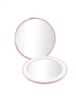 Oglinda Machiaj Portabila MRG MLSM608, cu Lumina, Reincarcabila, Roz C742