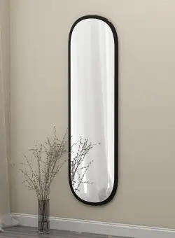 Oglindă Magnum - Black, Negru, 2x120x40 cm