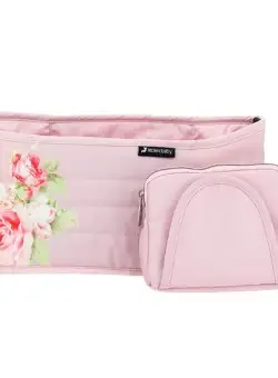 Organizator carucior Leclerc colectia Monnalisa Antique Pink, 9 compartimente (Roz)