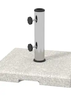 Outsunny Bază Umbrelă Grădină 25kg, Compatibilă cu Stâlpi Ø32mm, Ø38mm, Ø48mm, din Granit și Oțel Inoxidabil | Aosom Romania