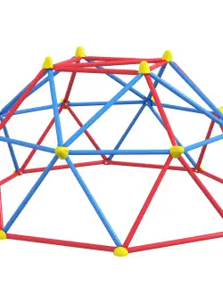 Outsunny Cadru de catarat, Jungle Gym, Turn geometric de catarat in aer liber cu rama din otel rezistenta la rugina