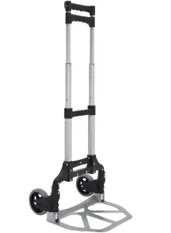 Outsunny Cărucior de Transport Greutăți din Oțel, Pliabil, pentru Bagaje și Utilaje, Negru | Aosom Romania