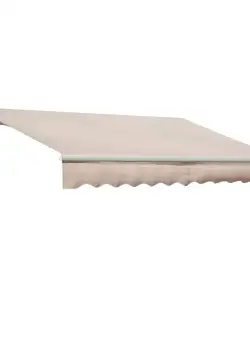 Outsunny Copertină Extensibilă pentru Exterior, Copertină Roll-Up cu Deschidere Manivelă, 295x200 cm, Bej