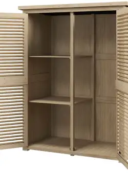 Outsunny Magazie de Gradina din Lemn, Dulap de Depozitare