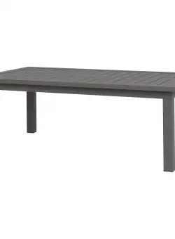 Outsunny Măsuță de Cafea din Aluminiu pentru Exterior 100x60cm, Măsuță Laterală Dreptunghiulară, Argintiu | Aosom Romania