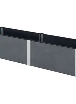 Outsunny Pat de Gradina Inaltat cu Baza Deschisa, Jardiniera Inaltata pentru Gradina Exterioara, Curte, Terasa pentru a Creste Legume, Gri