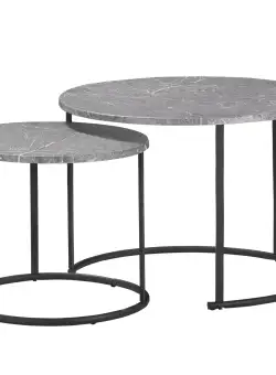 Outsunny set de mese rotunde pentru bistro, negru | AOSOM RO