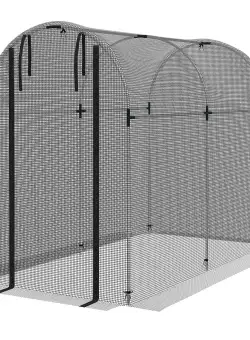 Outsunny Structura de protectie, Cort rezistent de protectie pentru fructe si legume cu usa cu fermoar