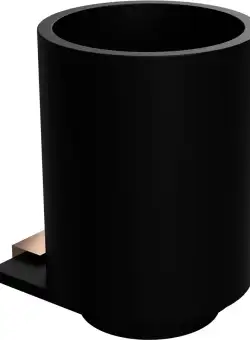 Pahar cu suport Bemeta Galla de perete maro-negru