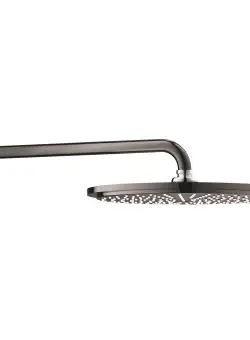 Palarie de dus Grohe RainShower Cosmopolitan 310 38cm si brat de dus 38cm de perete hard graphite