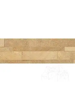 Panel Sandstone Flexibil SKIN - Sandy Yellow, 60 x 15 cm (cu 3M pe spate)